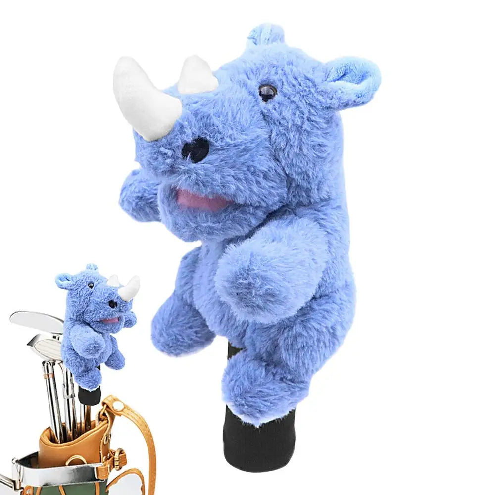 Golf Head Covers Plush Driver Cover Golf Heads Cartoon Stuffed Animal Putter Headcover