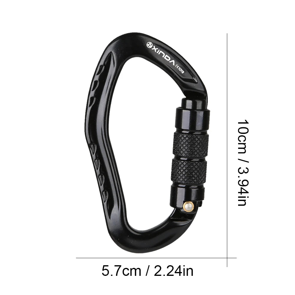 Carabiner Clip Aluminum Alloy Heavy Duty Carabiners Screw Lock