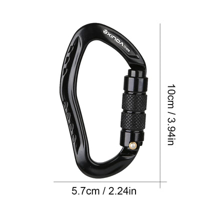 Carabiner Clip Aluminum Alloy Heavy Duty Carabiners Screw Lock
