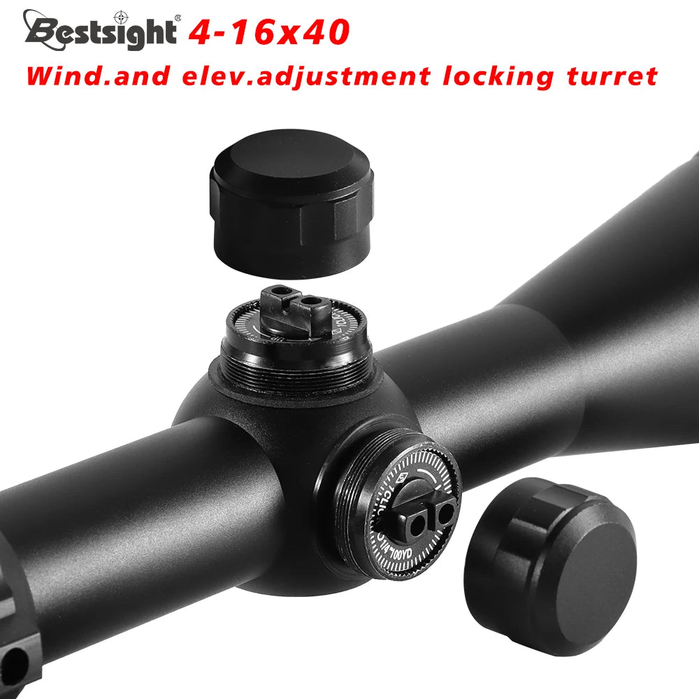 4-16X40 AOE Optics Hunting Riflescope Red&Green Dot Illuminated Sight