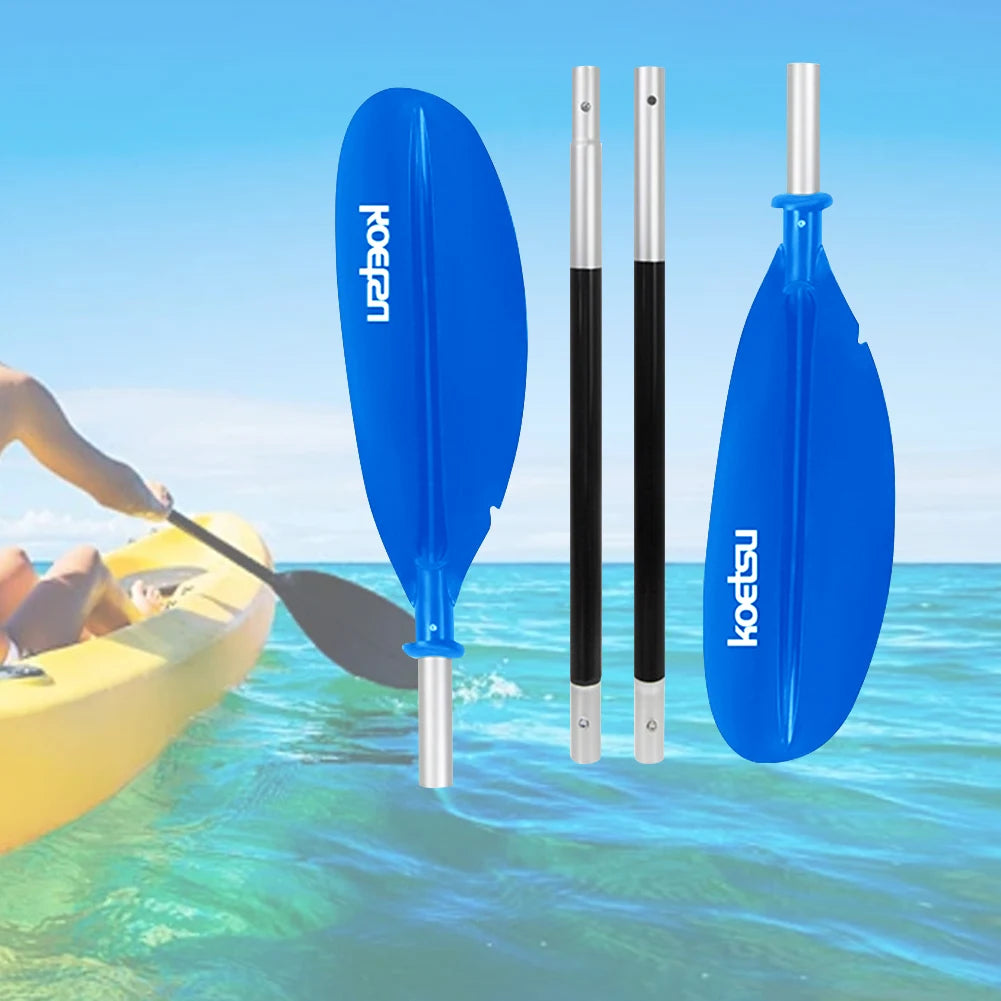 4-Piece Double-Head Surfpaddle Aluminium Alloy Floating Kayak Paddle Stand Up Paddleboard Paddles for Outdoor Water Sports
