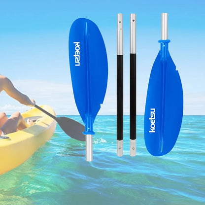 4-Piece Double-Head Surfpaddle Aluminium Alloy Floating Kayak Paddle Stand Up Paddleboard Paddles for Outdoor Water Sports