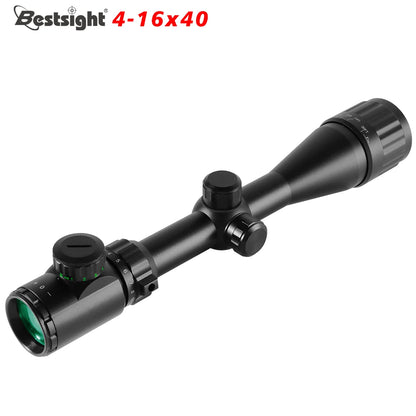 4-16X40 AOE Optics Hunting Riflescope Red&Green Dot Illuminated Sight