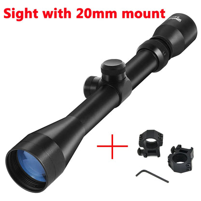 3-9X40 Hunting Deer  Rifle Scope Wire Mil Dot Reticle