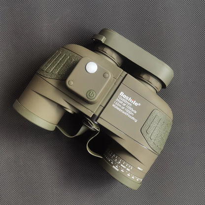 10x50 Binoculars with Rangefinder Compass BAK4 Prism FMC Lens eFogproof Waterproof Long Range