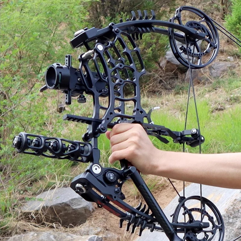 Compound Bow Adjustable Pound Draw Length,Dual-Use (Steel Balls/Arrows)