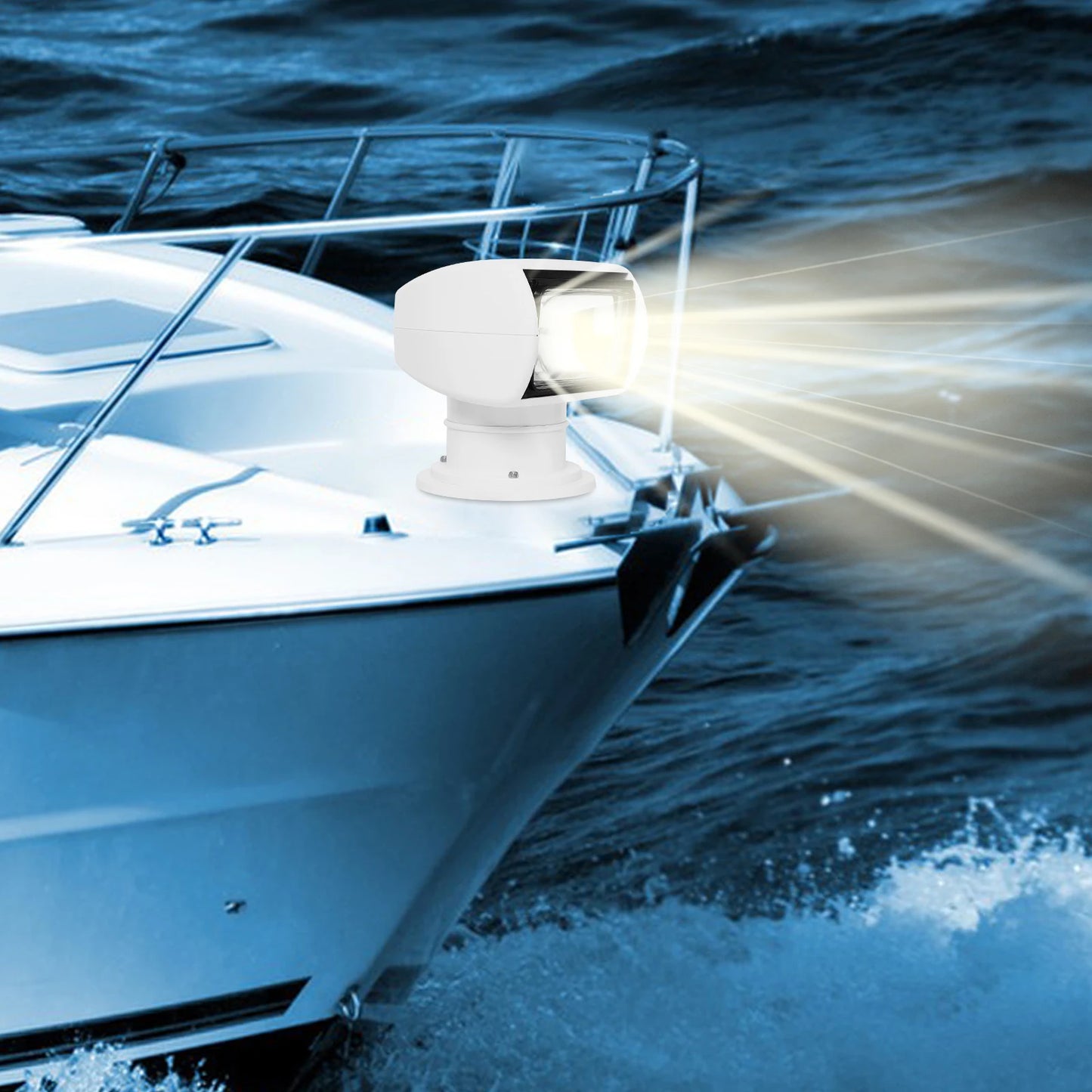 Boat Marine Searchlight| Multi-angled And Long-range Lighting Remote Control | DC 12V