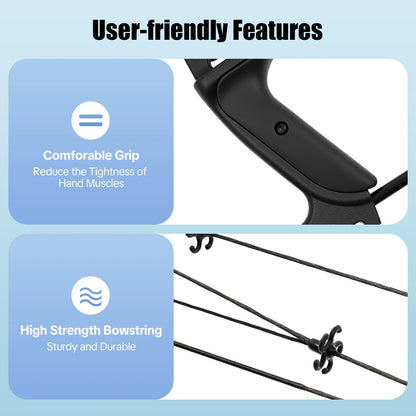 Compound Bow For Adults, Right Hand, Hunting Kit: 3 Pin Lighted Sight For ] Hunting, Training