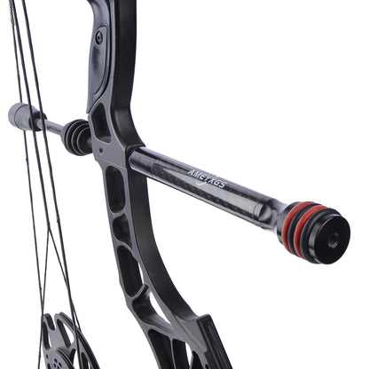 6/8/10/12 Inch Bow Vibration Damper Stabilizer Lightweight Carbon Fiber Balance Rod OD20mm Standard Interface Shock Absorber Bar Reduce Recoil
