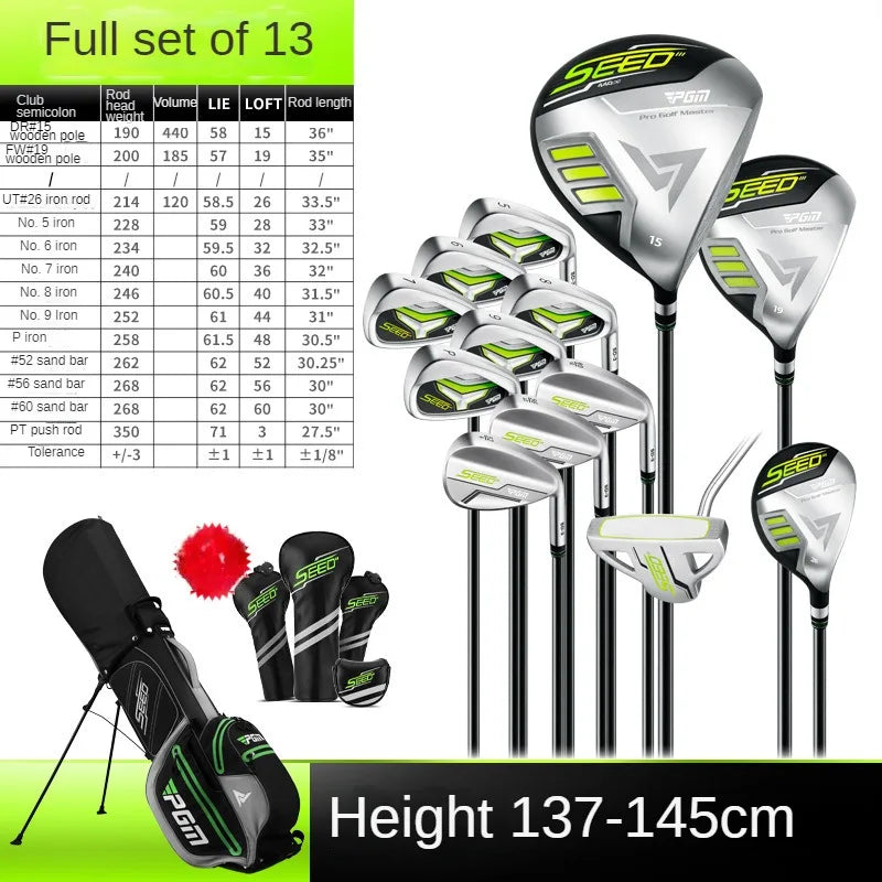 Clubs Set  Junior Right Handed Children Professional Match with Bag