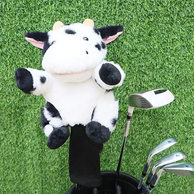 Golf Head Covers Plush Driver Cover Golf Heads Cartoon Stuffed Animal Putter Headcover