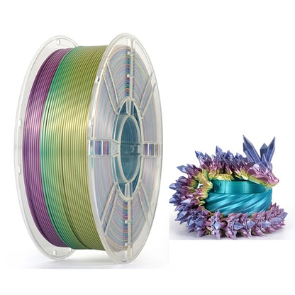 Rainbow Silk PLA Filament 1.75mm 1KG Multicolor  Materials Color  Smooth Silky