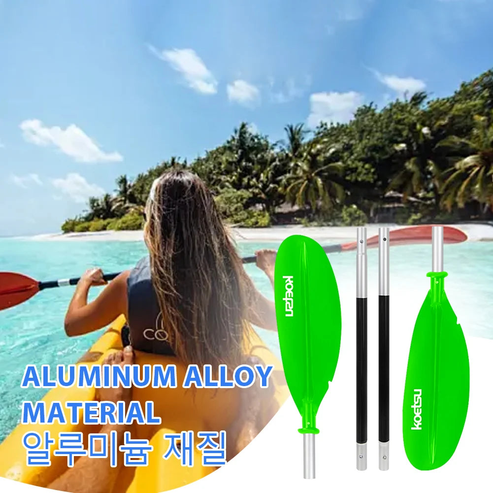 4-Piece Double-Head Surfpaddle Aluminium Alloy Floating Kayak Paddle Stand Up Paddleboard Paddles for Outdoor Water Sports