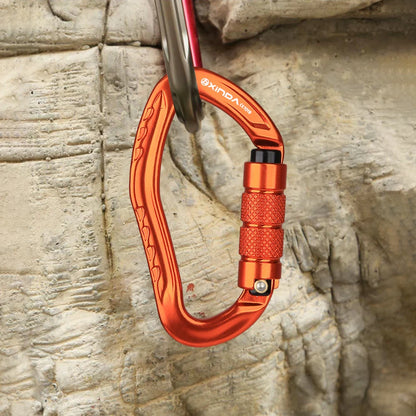 Carabiner Clip Aluminum Alloy Heavy Duty Carabiners Screw Lock