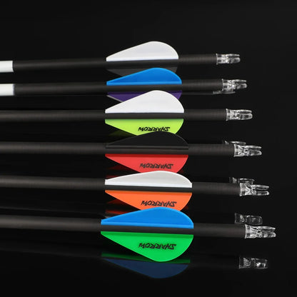 Pure Carbon Arrows 12Pcs Multi-Spine 300/400/500 ±0.003" Straightness 6.2mm ID